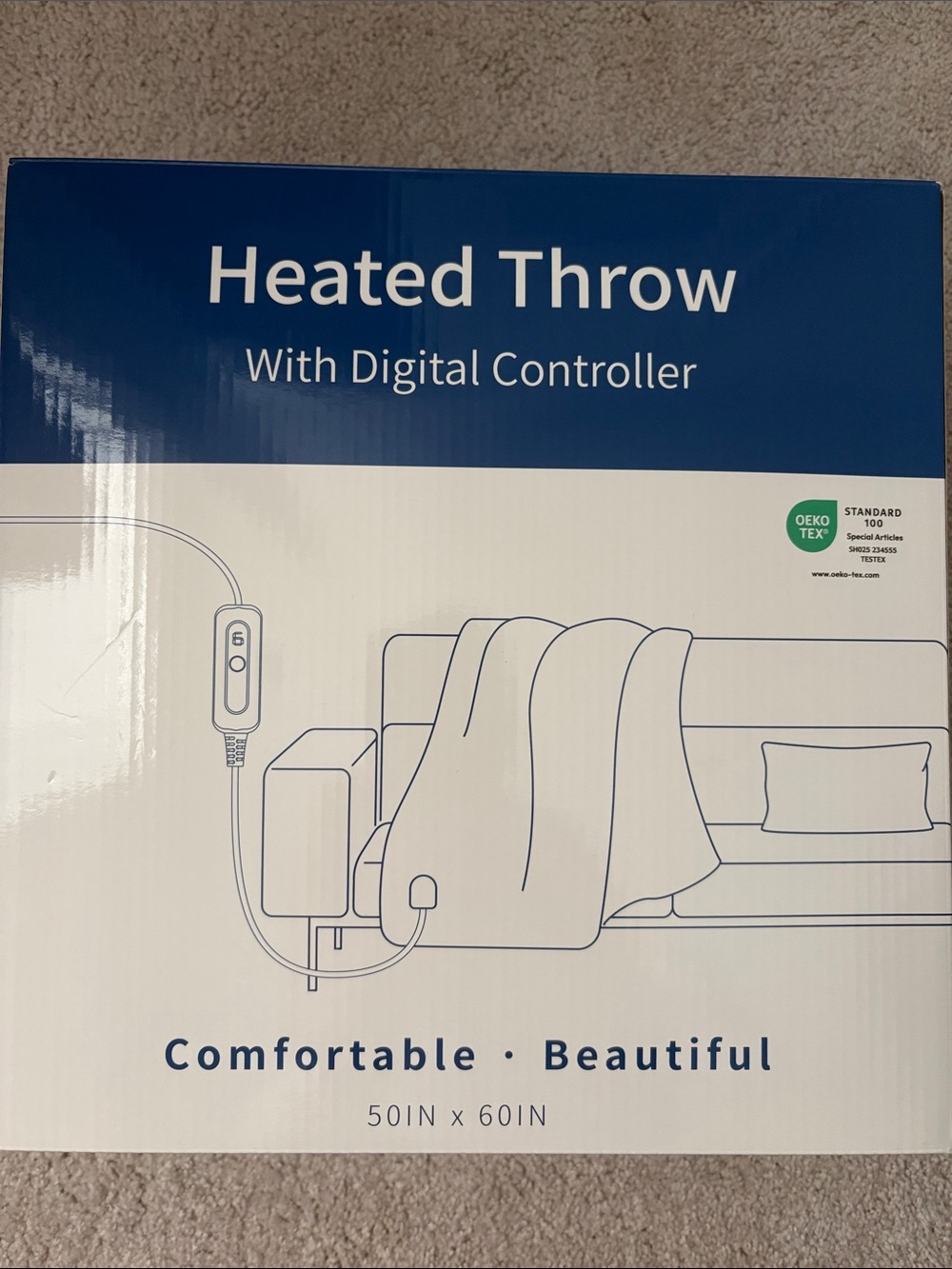 Heated Throw with Digital Controller